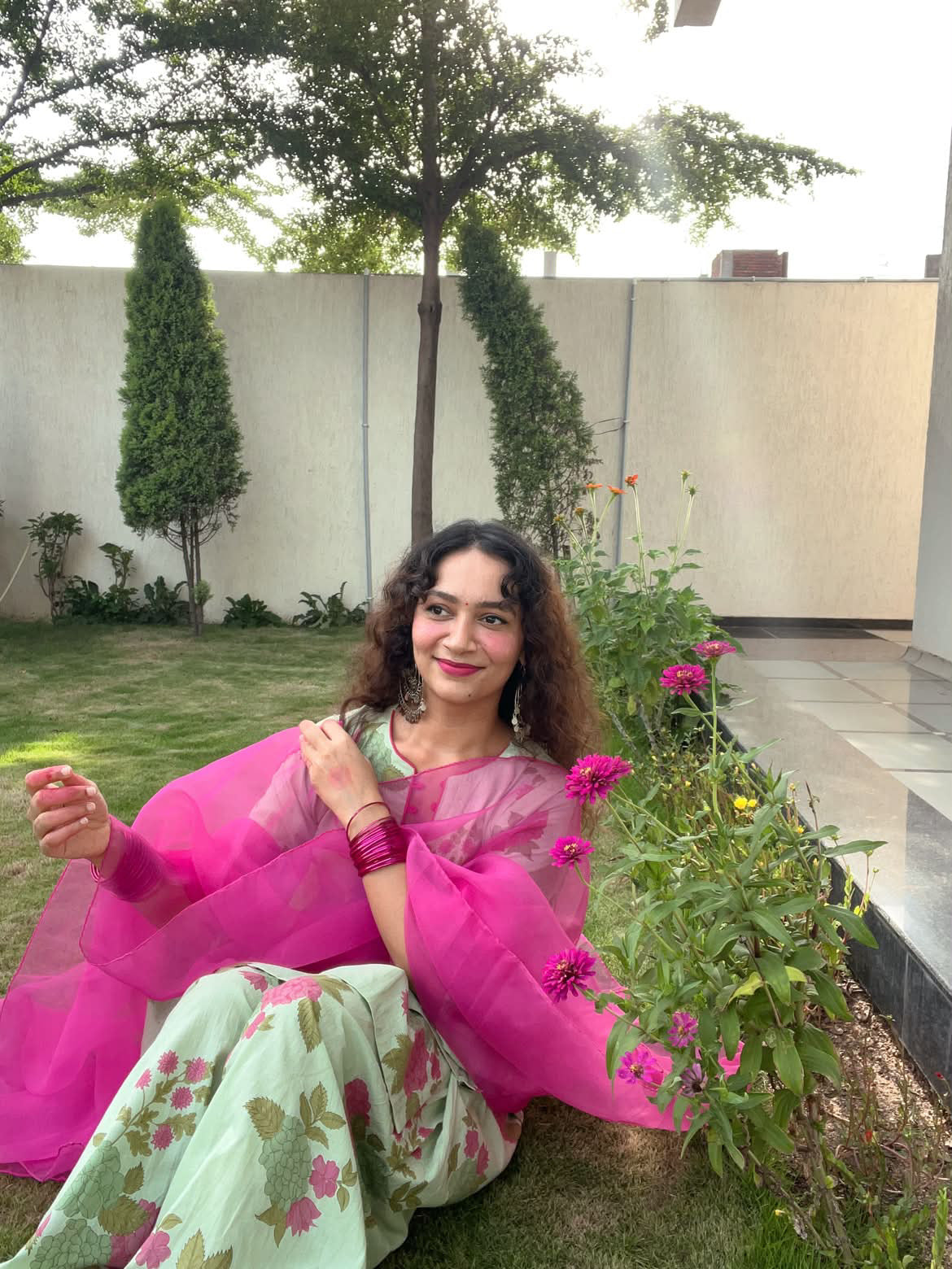 LILY green cotton farshi set.