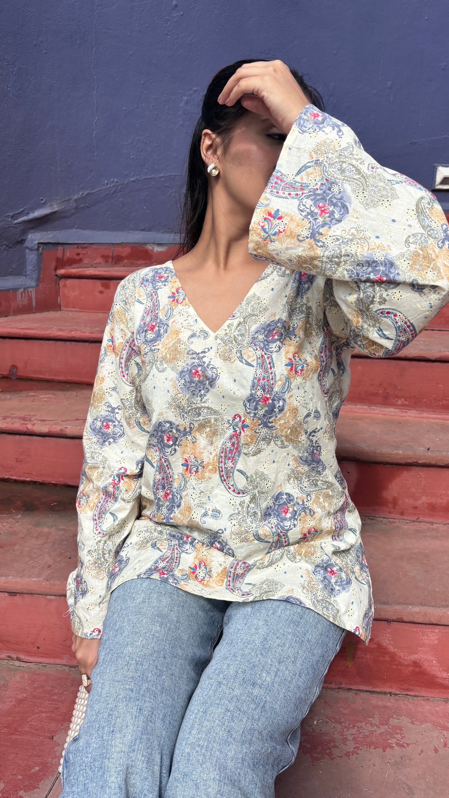 Emboidered Cotton Kurti