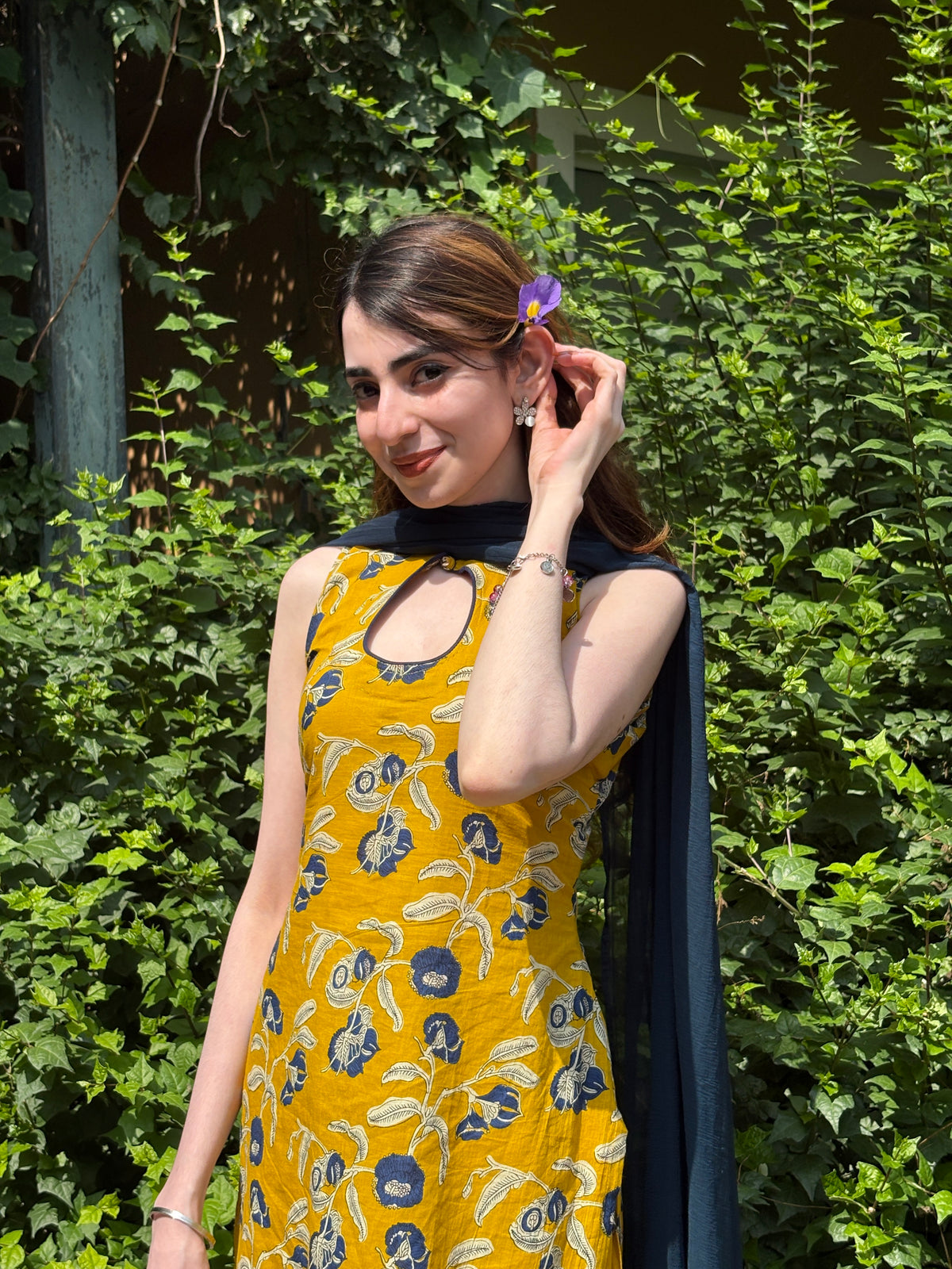 Sunflower Cotton Farshi set.