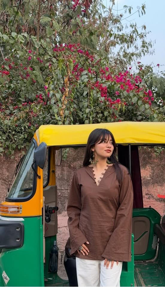 Brown Basic kurti