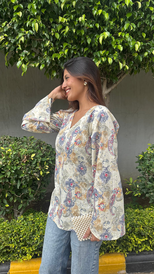 Emboidered Cotton Kurti