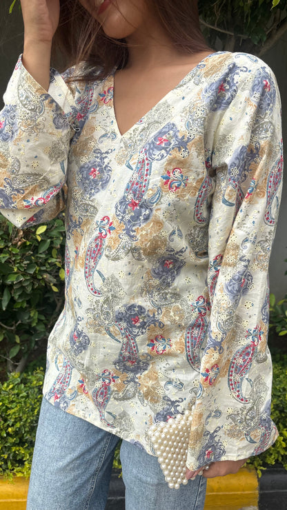 Emboidered Cotton Kurti