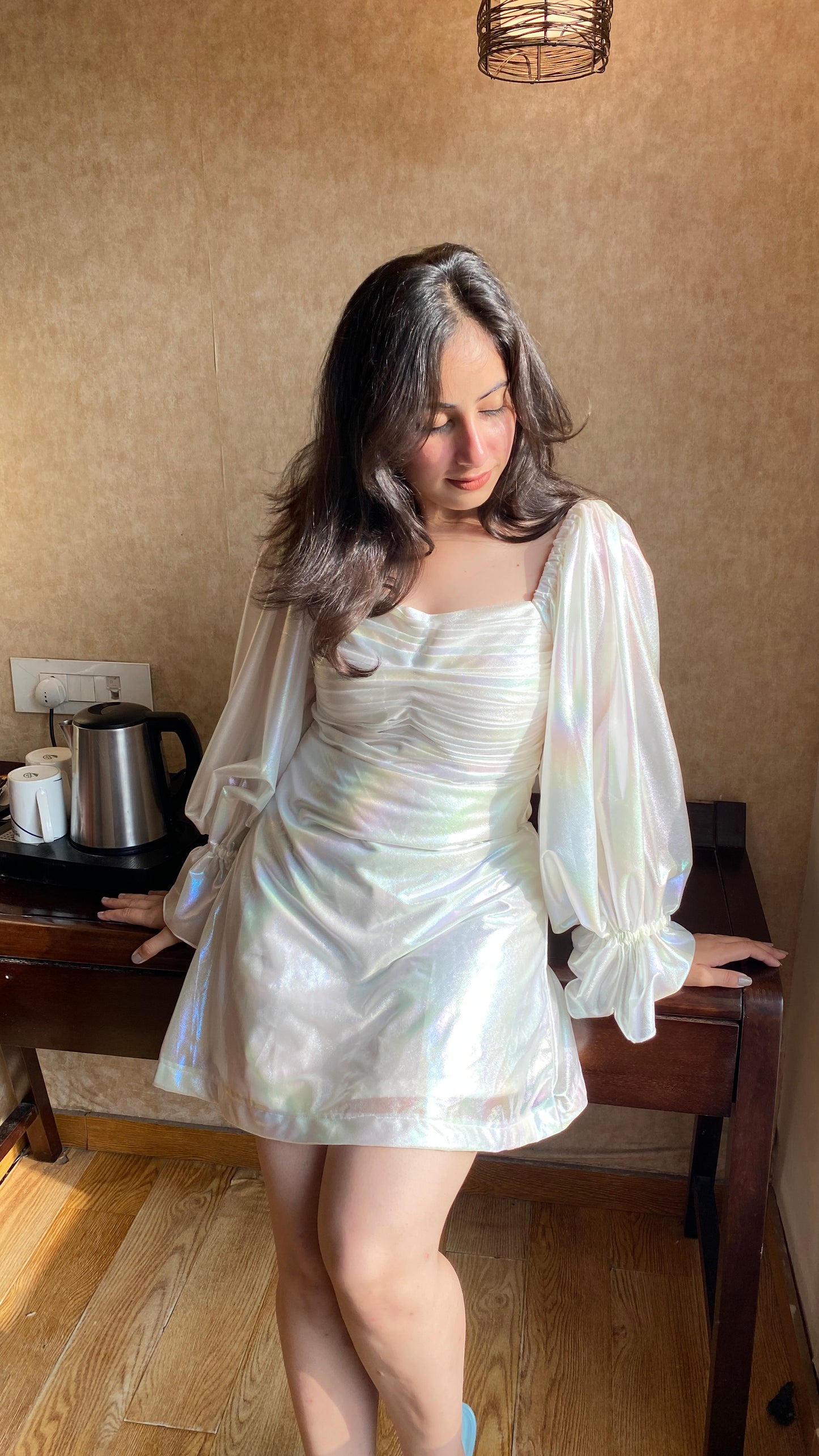 Reflective White Dress