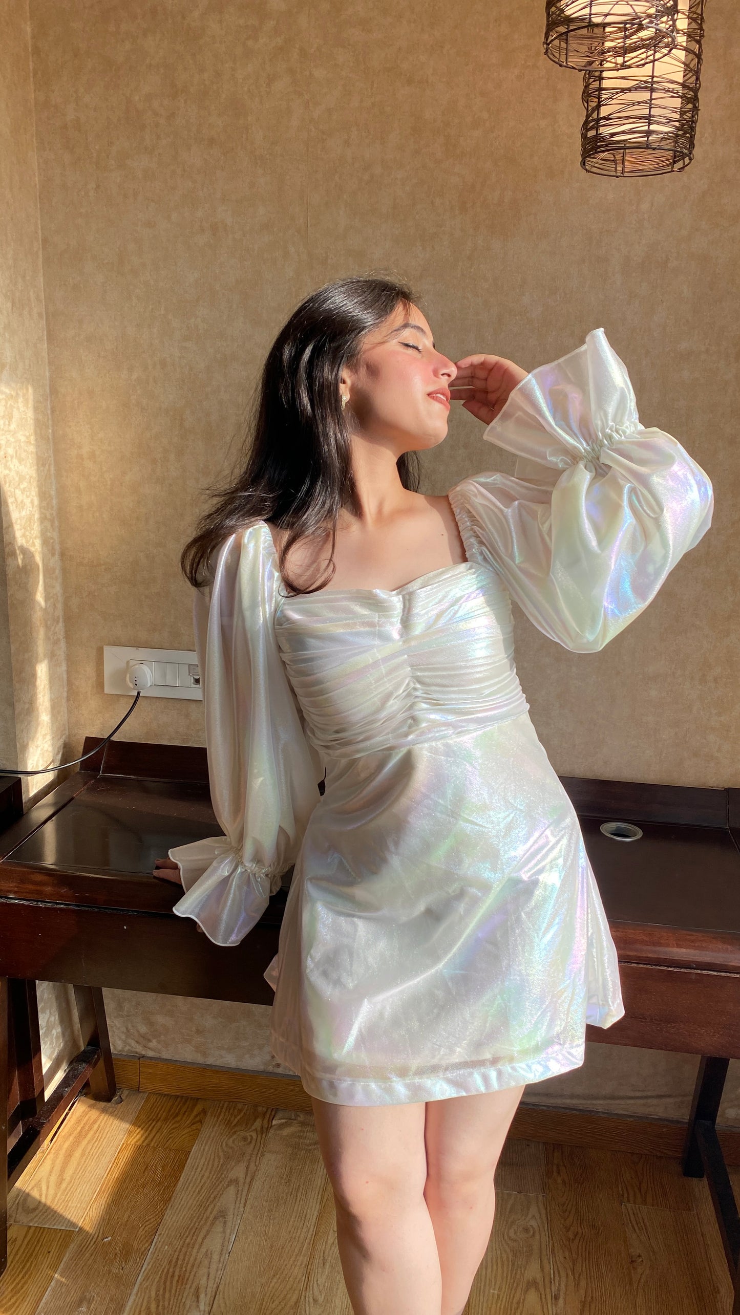 Reflective White Dress