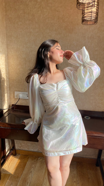 Reflective White Dress