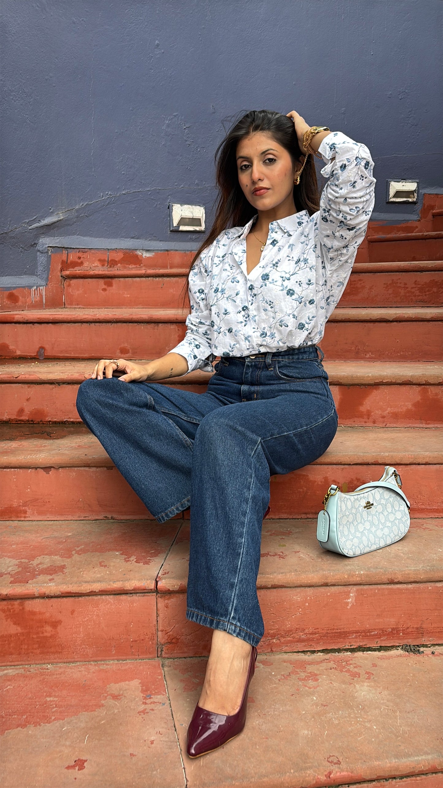 White Embroidered Shirt