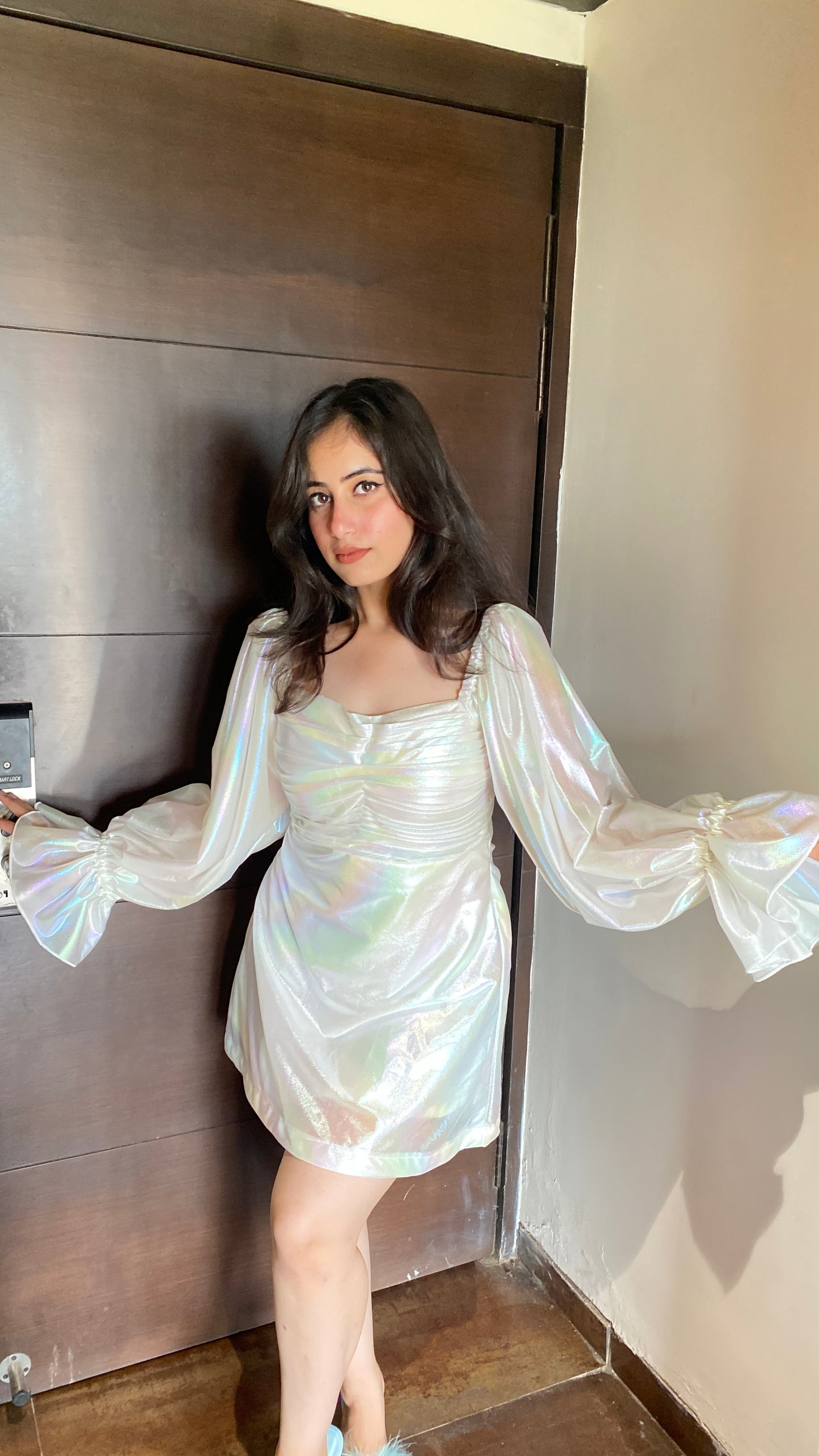Reflective White Dress
