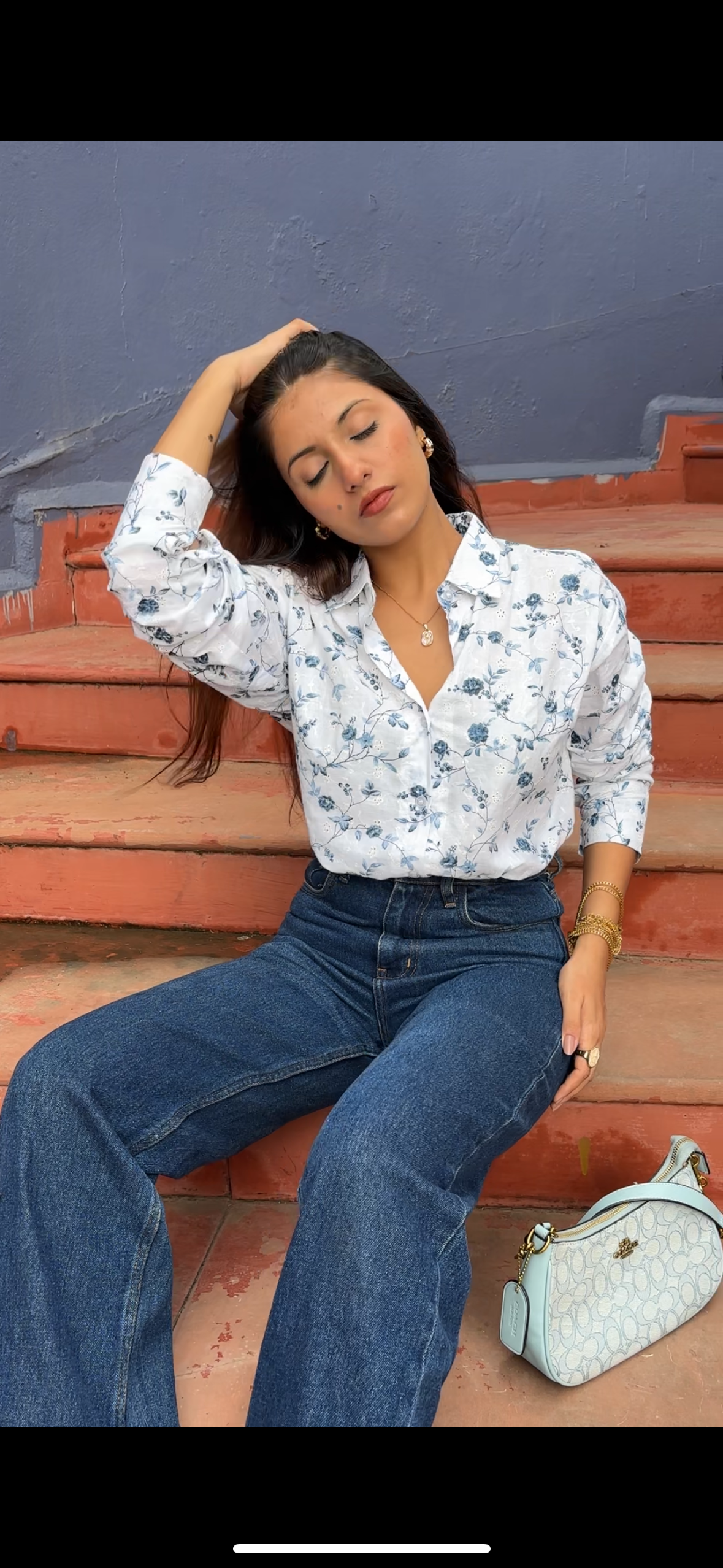White Embroidered Shirt